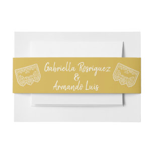 Mustard Yellow Modern Wedding Belly Band