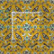 Mustard Yellow & Navy Birds, Butterflies & Flowers