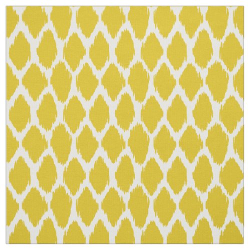 Mustard Yellow Ogee Pattern Fabric