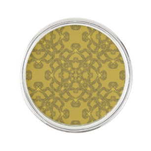Mustard Yellow Pattern Lapel Pin