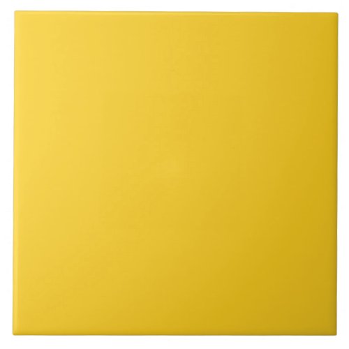 Mustard Yellow Plain Ceramic Tile