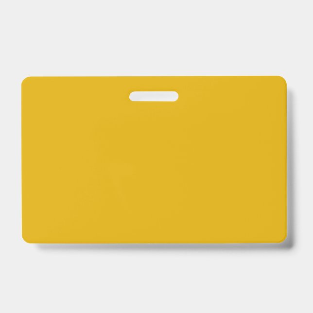 Mustard Yellow Solid Color Badge (Front)