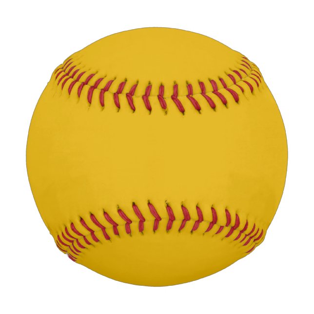 Mustard Yellow Solid Color Baseball (Front)