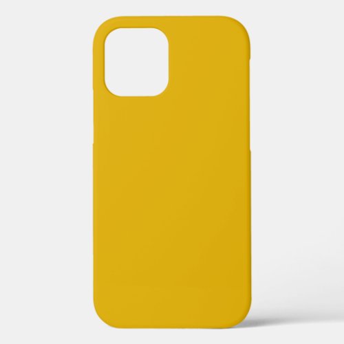 Mustard Yellow Solid Color iPhone 12 Case
