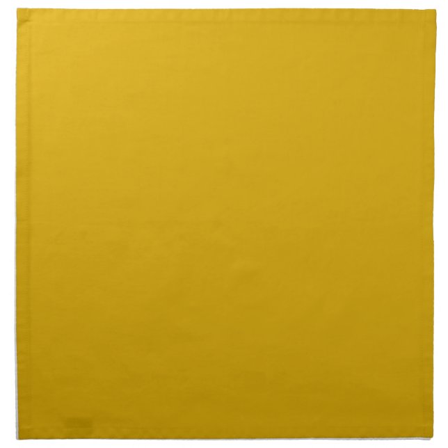 Mustard Yellow Solid Color Cloth Napkin (Front)