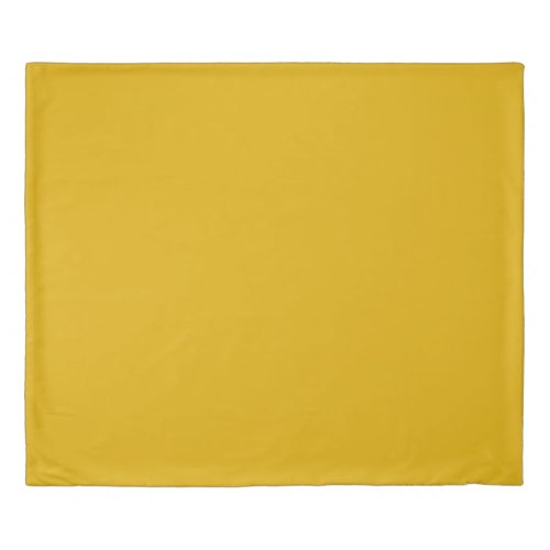 Mustard Yellow Solid Color Duvet Cover