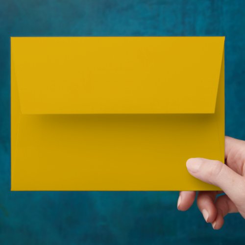 Mustard Yellow Solid Color Envelope