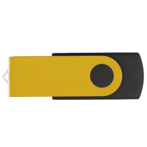 Mustard Yellow Solid Color Flash Drive