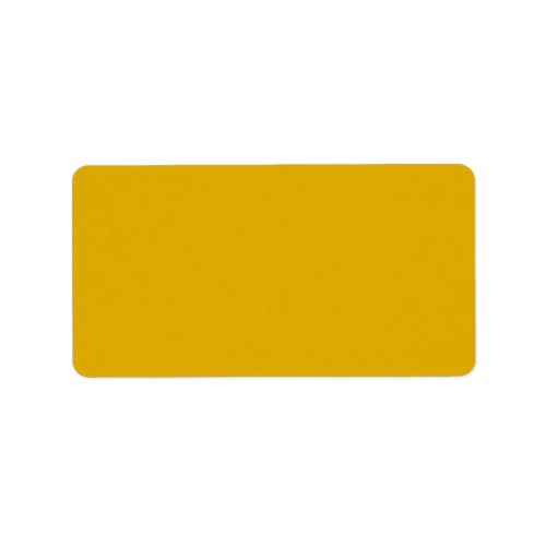 Mustard Yellow Solid Color Label