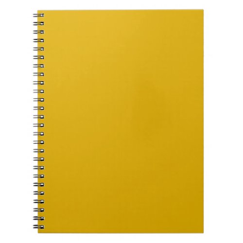 Mustard Yellow Solid Color Notebook