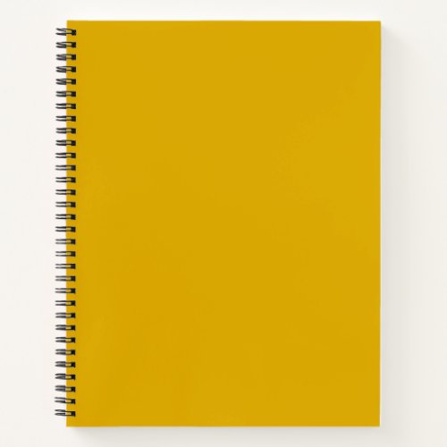 Mustard Yellow Solid Color Notebook