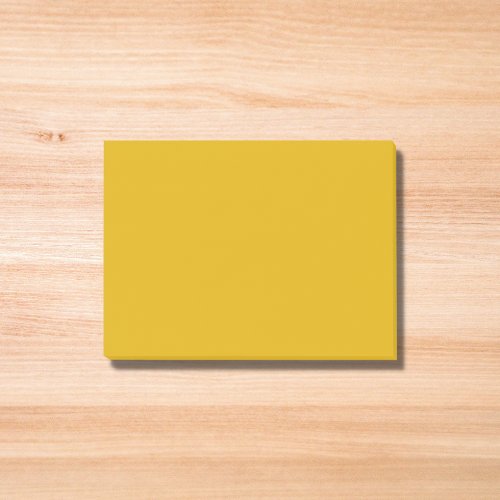 Mustard Yellow Solid Color Post_it Notes