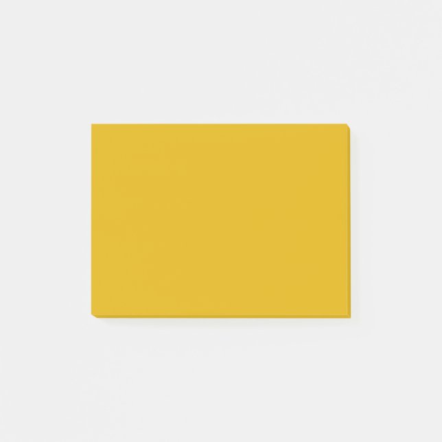 Mustard Yellow Solid Color Post-it Notes (Front)