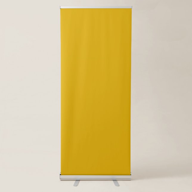 Mustard Yellow Solid Color Retractable Banner (Front)