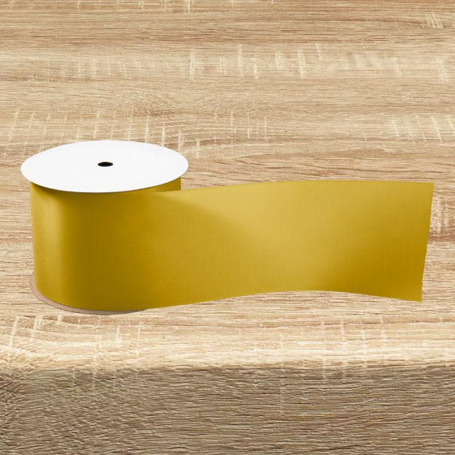 Mustard Yellow Solid Color Satin Ribbon (Creator Uploaded)