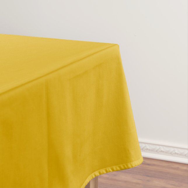 Mustard Yellow Solid Color Tablecloth (In Situ)