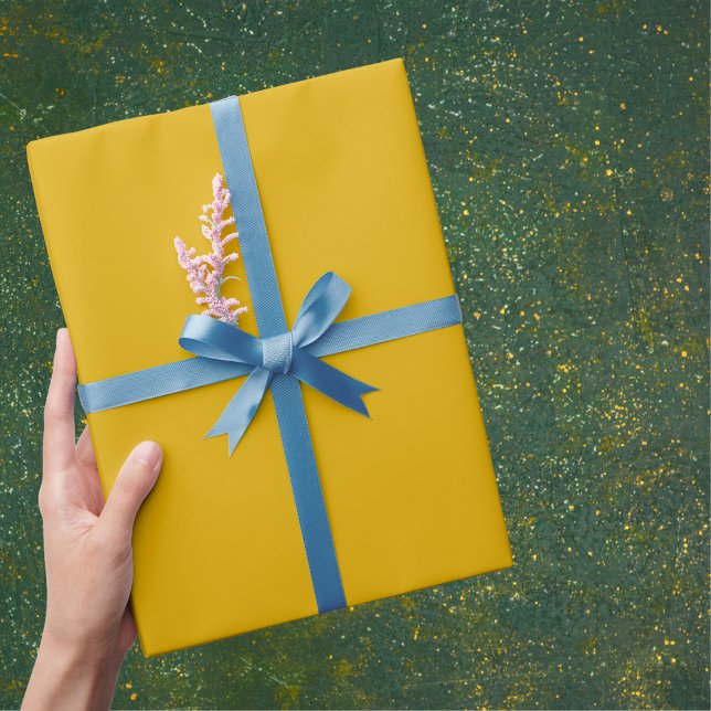 Mustard Yellow Solid Color Wrapping Paper (Creator Uploaded)