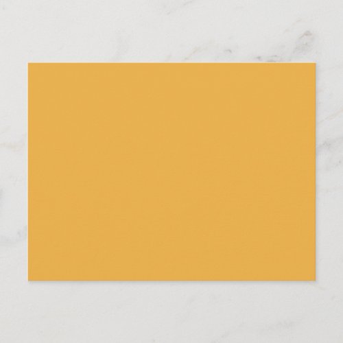 Mustard Yellow Solid Trend Color Background Postcard
