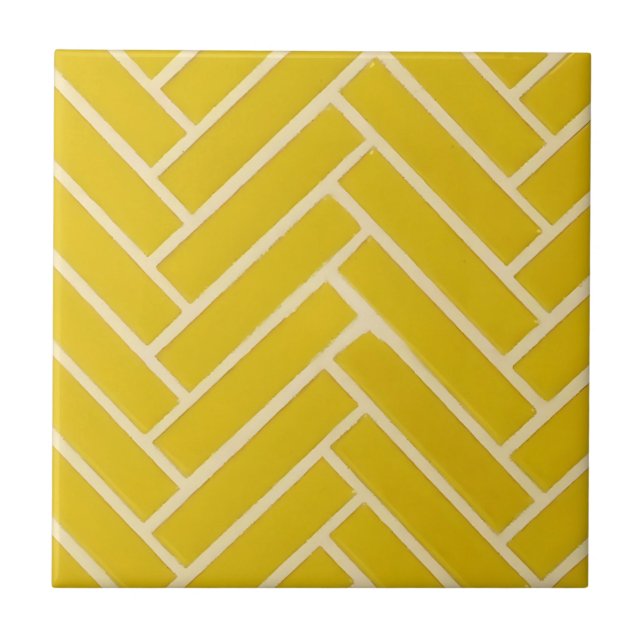 mustard yellow sophisticated design tiles (Front)