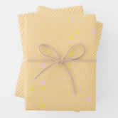 Yellow and White Stripes Wrapping Paper