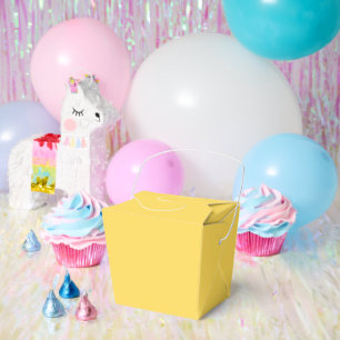 Mustard Yellow Takeout Favor Boxes Large Size