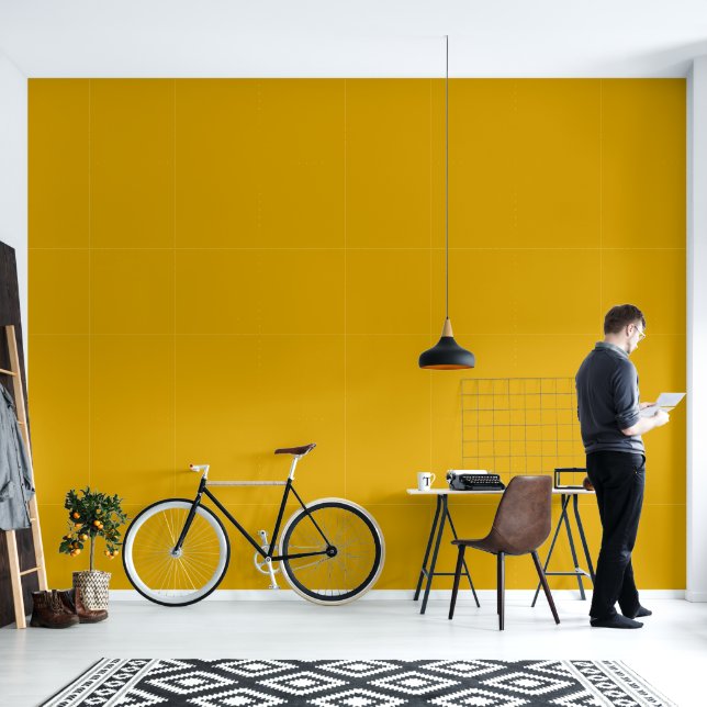 Mustard Yellow Wallpaper (Living Room)