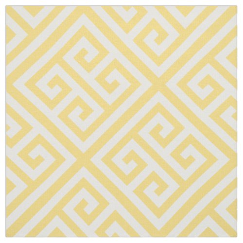 Mustard Yellow Wht Med Greek Key Diag T Pattern 1 Fabric