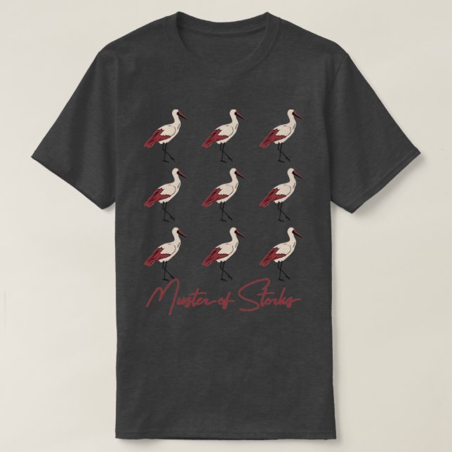 Muster of Storks III  T-Shirt (Design Front)