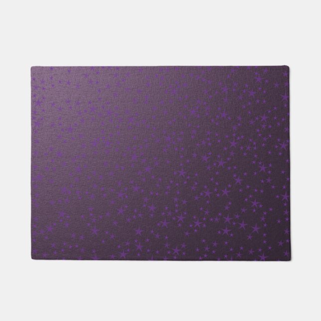 muster purple stars doormat (Front)
