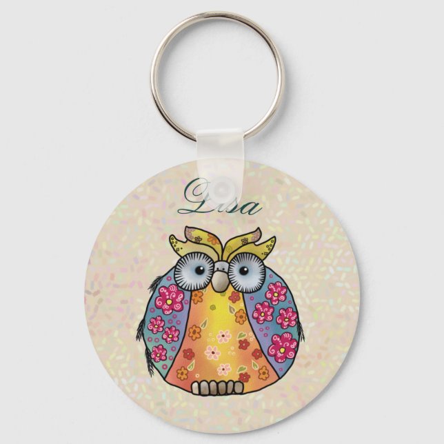 Mustereule Keychain (Front)