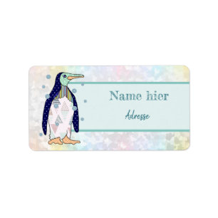 Musterpinguin Adressaufkleber Label