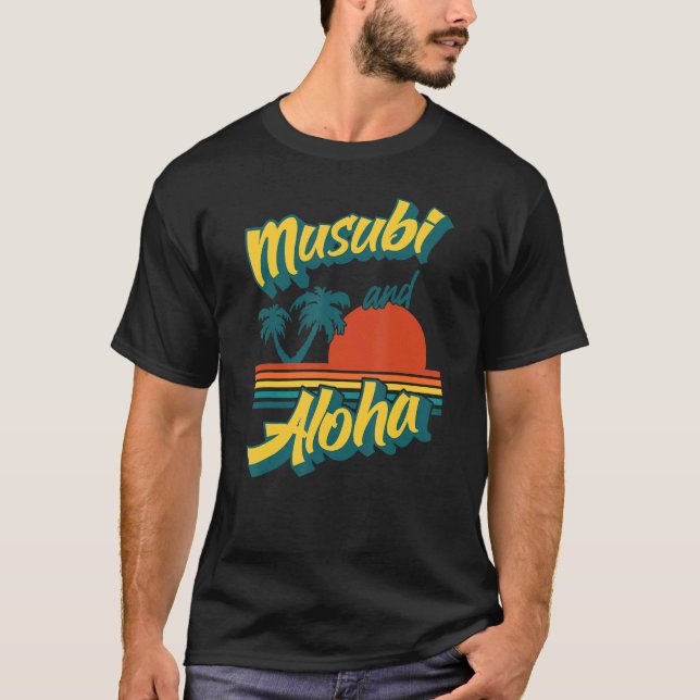 Musubi Hawaii Retro Style Aloha T-Shirt (Front)