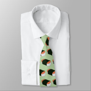 Musubi Sushi Hawaiian Food Pattern Neck Tie