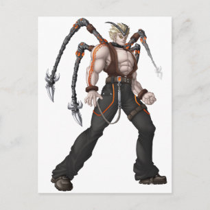 Mutant Anime Hero Postcard