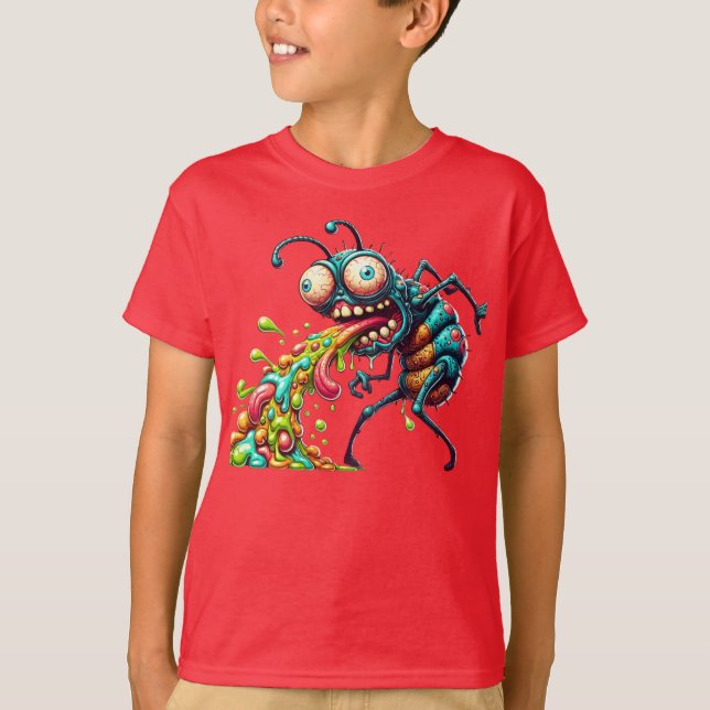 Mutant Bug Puke Attack T-Shirt (Front)