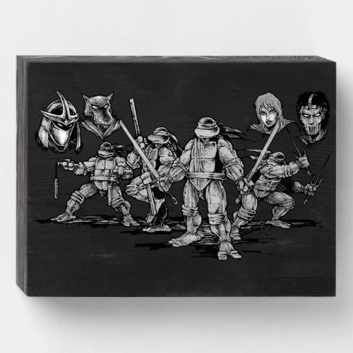 Mutant Comic Turtles  Wooden Box Sign