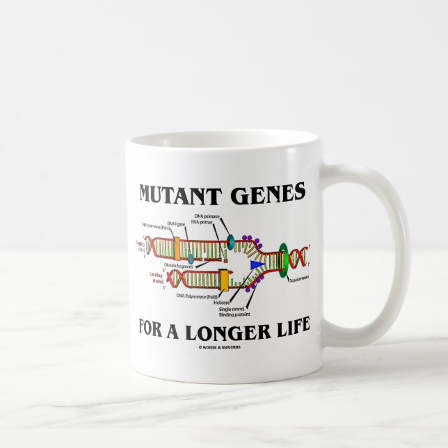 Mutant Genes For A Longer Life Coffee Mug (Right)