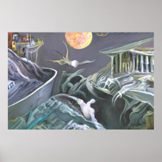 Mutant landscape ' Fulcontrast ' Poster