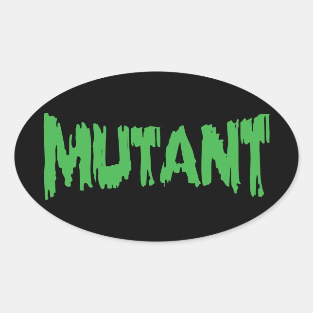 MUTANT OVAL STICKER (Front)