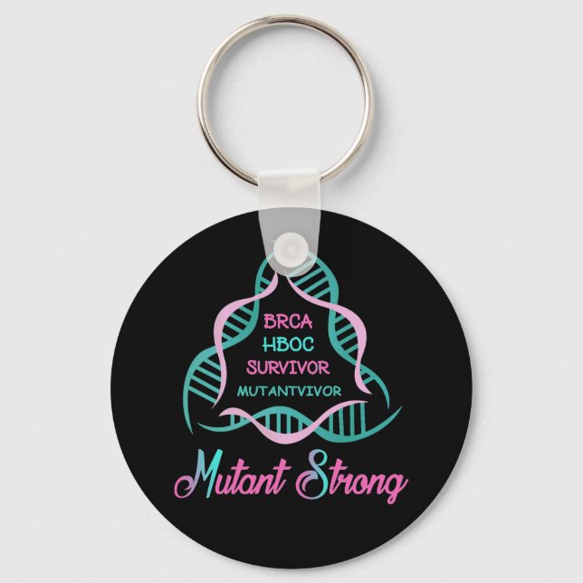 Mutant Strong group logo Keychain (Front)