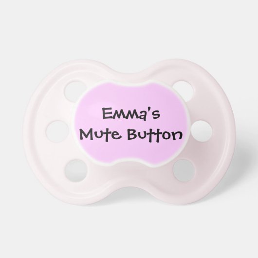 Mute Button Pacifier (Front)