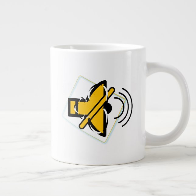 Mute Giant Coffee Mug (Right)