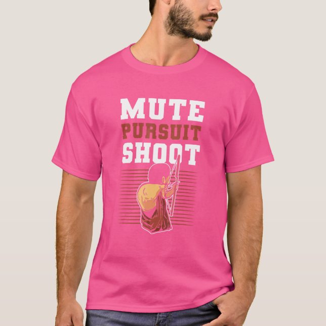 Mute  Pursuit  Shoot Archery Archer T-Shirt (Front)