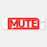 Mute Stamp Bumper Sticker