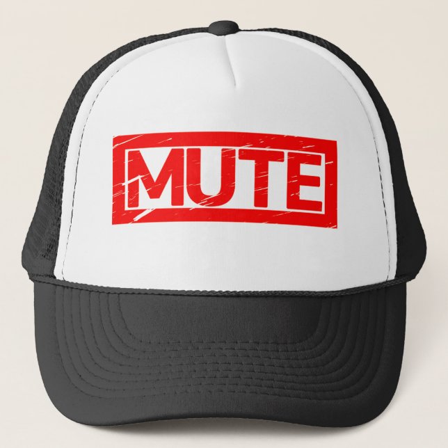 Mute Stamp Trucker Hat (Front)