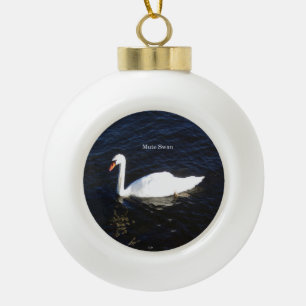 Mute Swan ball or snowflake ornament