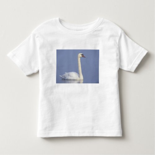 Mute Swan Cygnus olor adult in fog Toddler T_shirt