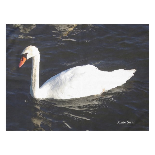 Mute Swan table cloth (Front (Horizontal))