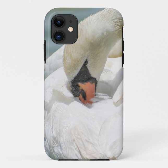 Mute swan white bird closeup Case-Mate iPhone case (Back)