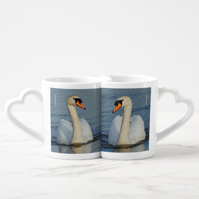 Mute Swans Coffee Mug Set (Front Nesting)